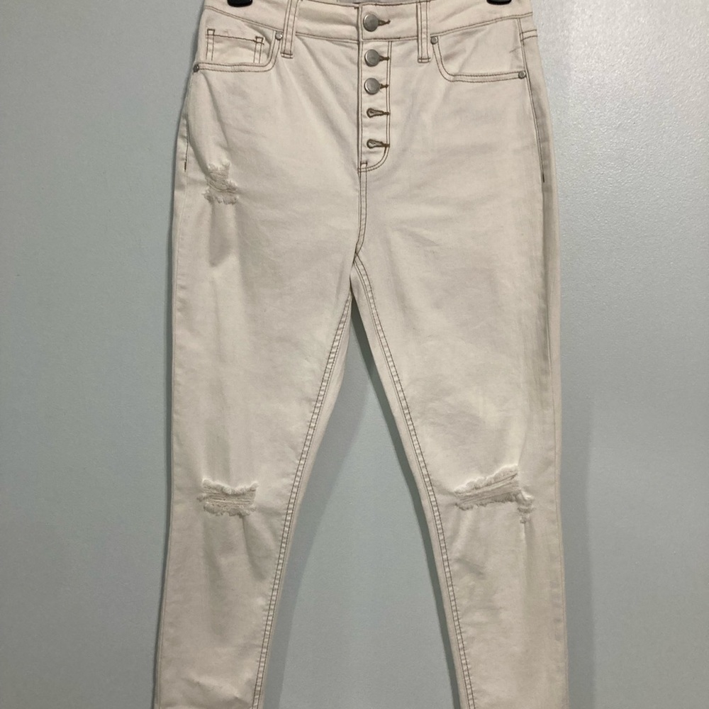 Women’s Tinseltown Jeans Size 5 Button Up ( White ) New